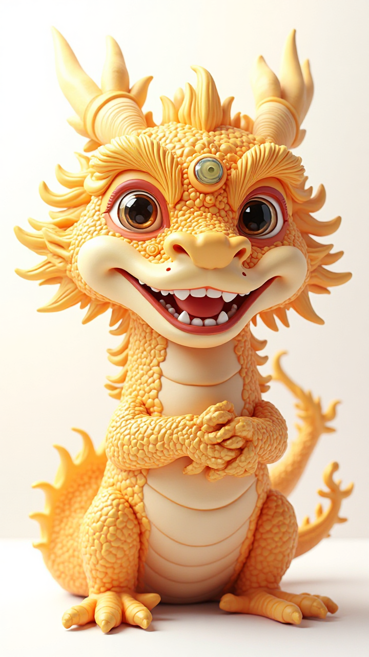 Golden Dragon Smiling