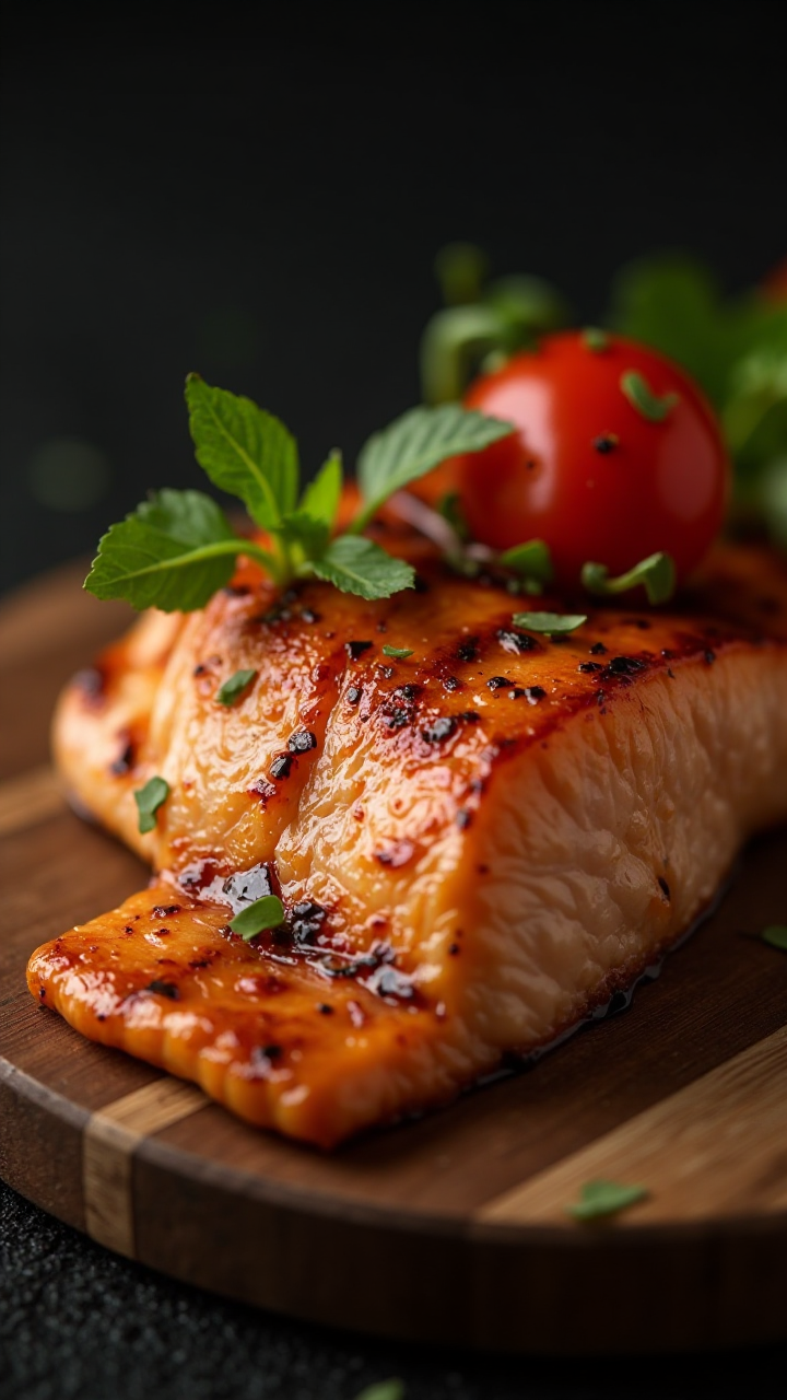 Salmon Vegetables Photography
