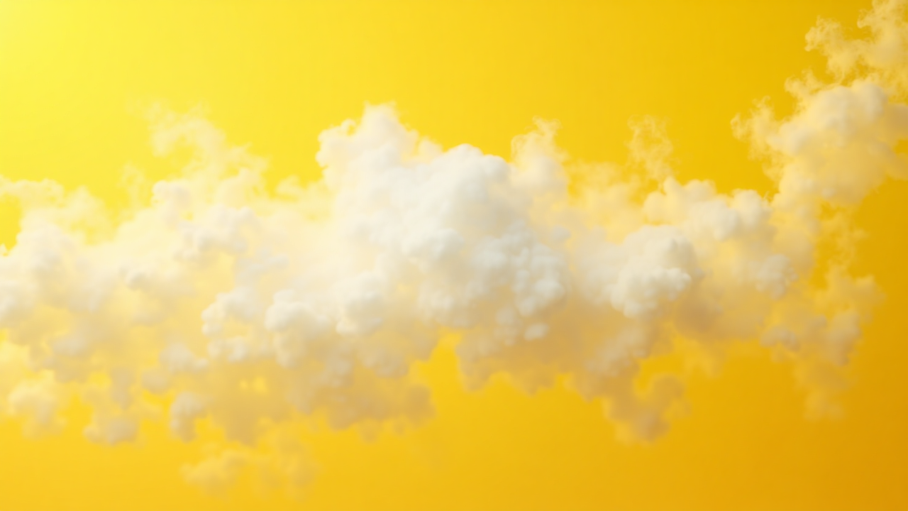 White Smoke Yellow Background