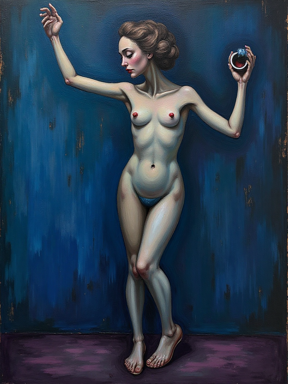 Surrealist Dancing Person Painting