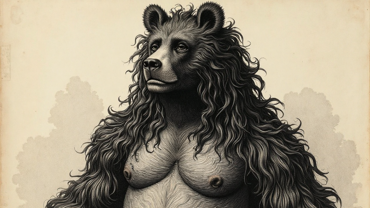 Goltzius Bear Woman Engraving