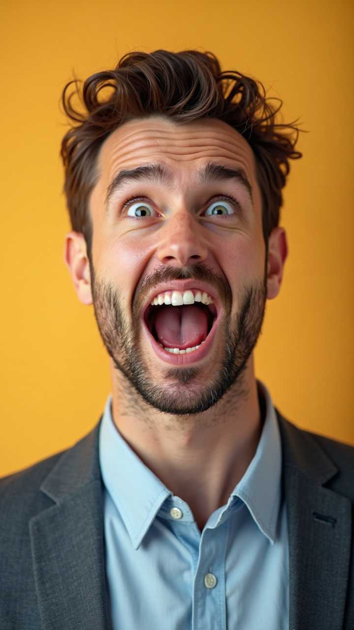 Excited Manager Portrait Background