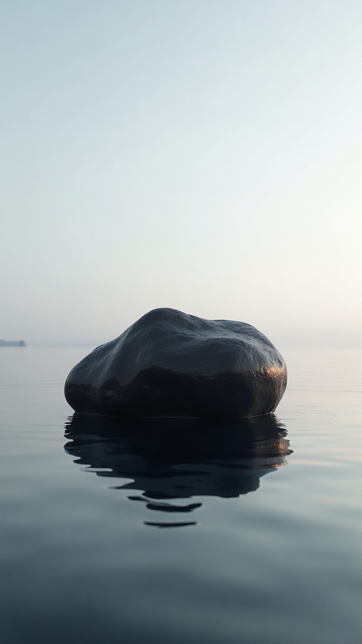 Black Rock Water Reflection Horizon