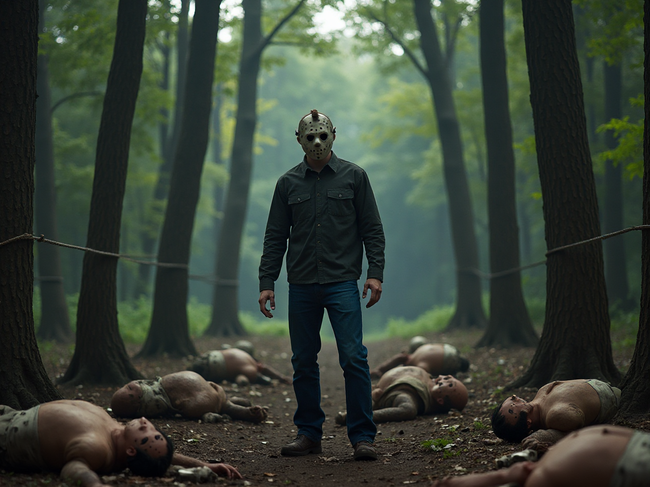 Friday Jason Horror Forest 4K