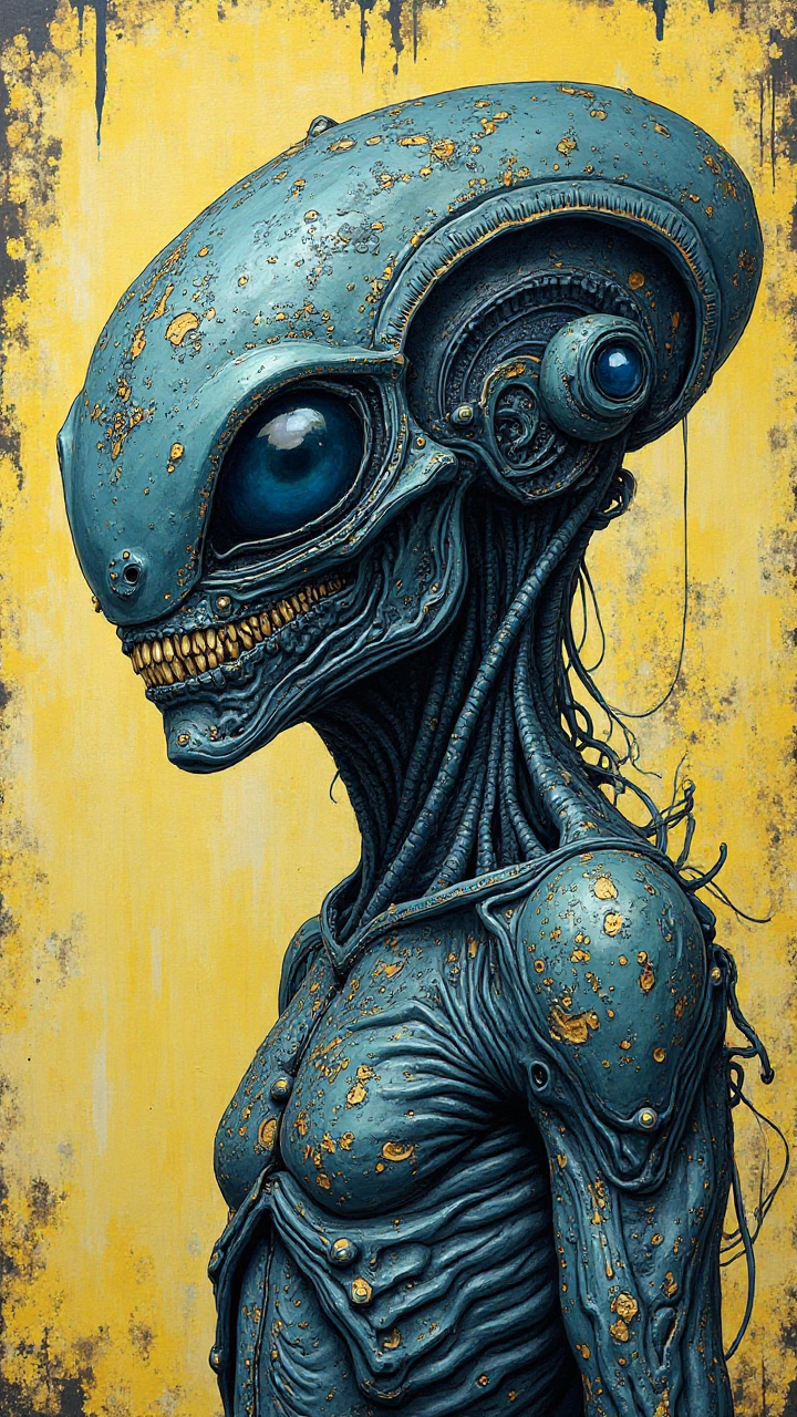 Alien Batik Portrait