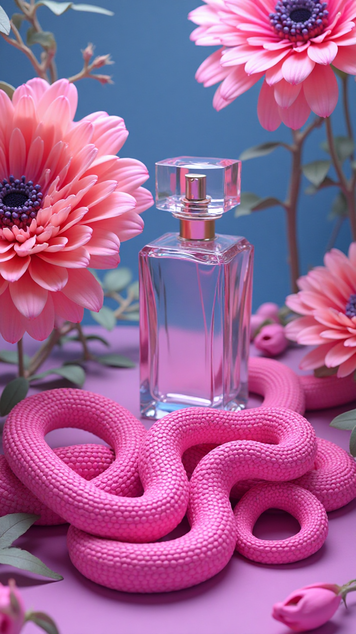Floral Neon Perfume Snake