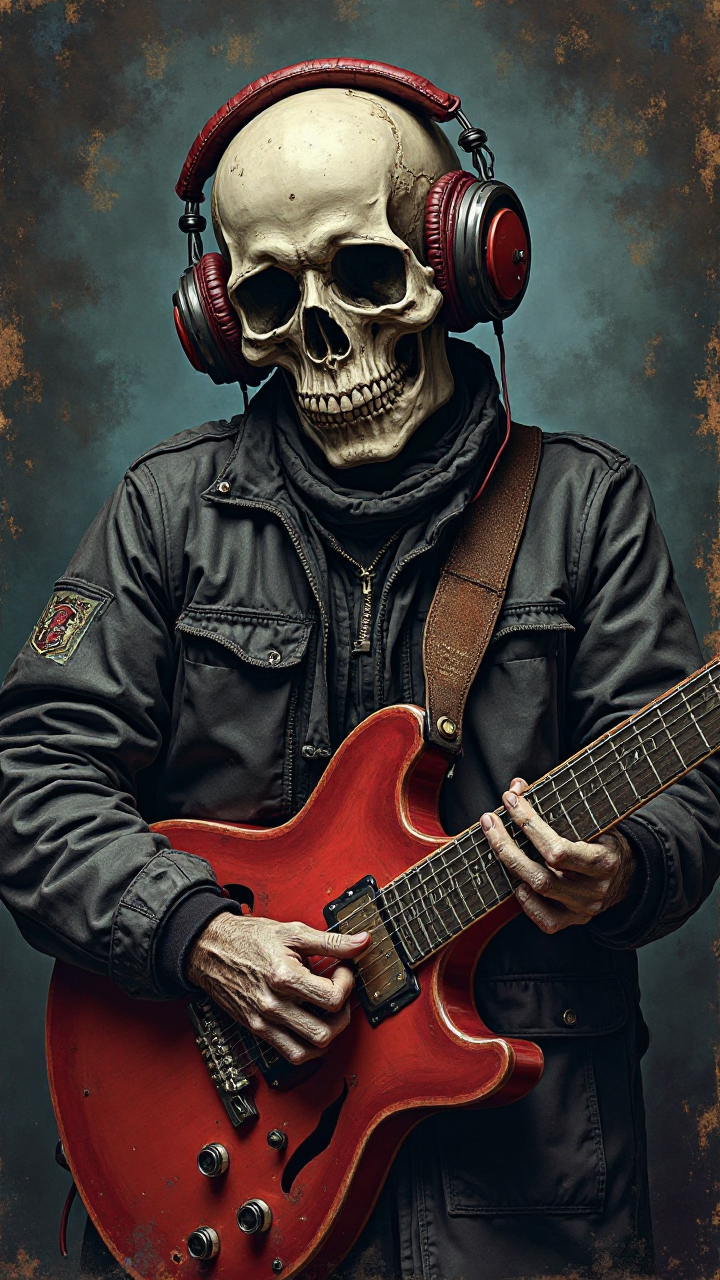 Rock Horror Skull Artwork
