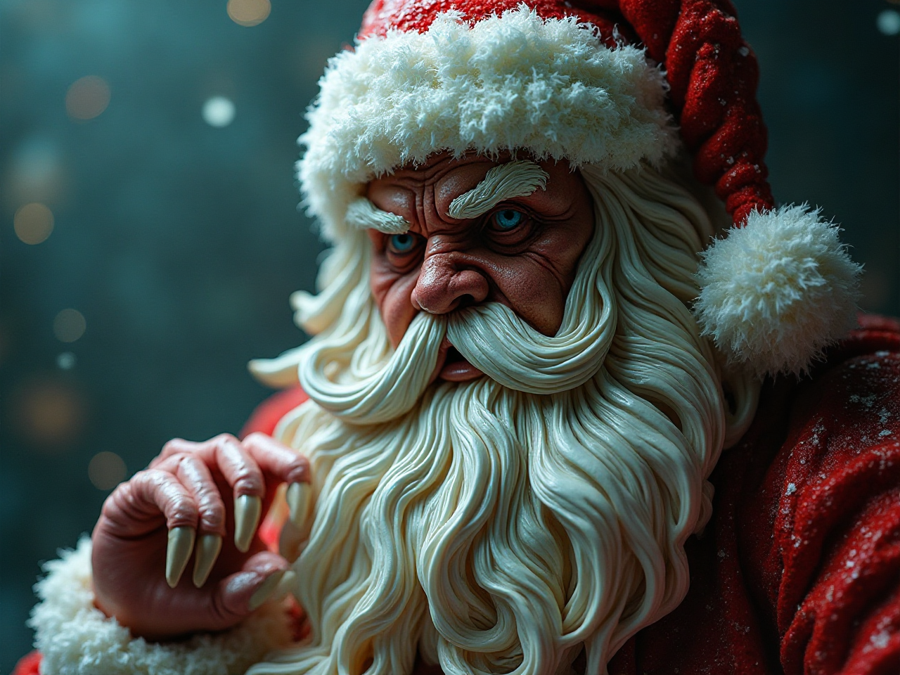 Santa Cthulhu Sculpture